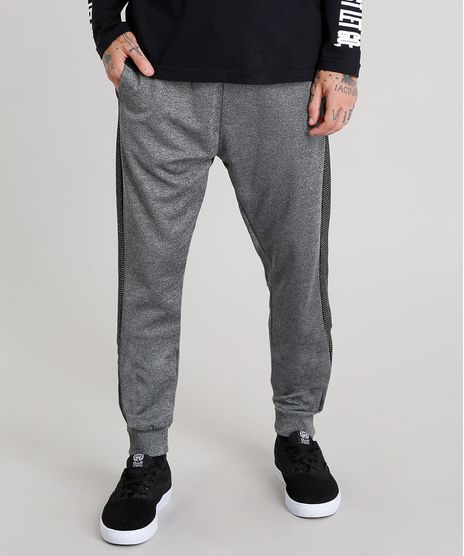 Calca-Masculina-Jogger-em-Moletom-com-Recortes-Cinza-Mescla-8944410-Cinza_Mescla_1