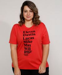 Camiseta-Feminina-Plus-Size-Stranger-Things-Personagens-Flocada-Manga-Curta-Decote-Redondo-Vermelha-9983949-Vermelho_5