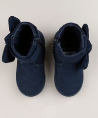 Bota-Infantil-em-Suede-com-Laco-Azul-Marinho-9049818-Azul_Marinho_4