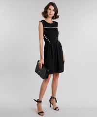 Vestido-Feminino-Curto-com-Vivo-Contrastante-Sem-Manga-Decote-Redondo-Preto-8954683-Preto_3