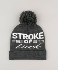 Gorro-Masculino-em-Trico--Stroke-Off-Luck--Cinza-Mescla-8903310-Cinza_Mescla_1