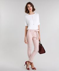 Calca-Feminina-Skinny-Cintura-Alta-com-Faixa-Rose-8893716-Rose_3