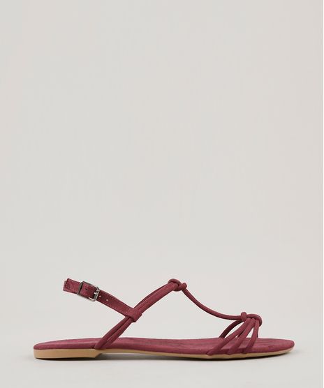 Rasteira-Feminina-em-Suede-Vinho-9060331-Vinho_1