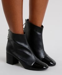 Bota-Feminina-Salto-Baixo--Bico-Redondo-com-Verniz-Preta-9081754-Preto_2