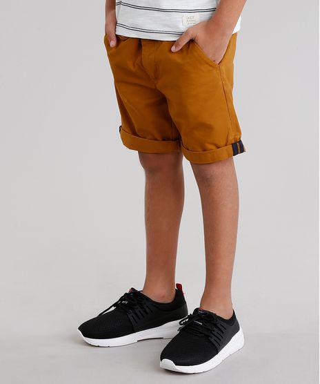 Bermuda-Infantil-Slim-com-Cinto-Caramelo-8584053-Caramelo_1