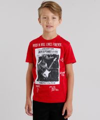 Camiseta-Infantil--Rock-n-Roll--Manga-Curta-Gola-Redonda-Vermelha-9048201-Vermelho_1