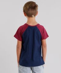 Camiseta-Infantil-Raglan-Basica-Maga-Curta-Gola-Redonda-em-Algodao---Sustentavel-Azul-Marinho-9036530-Azul_Marinho_2