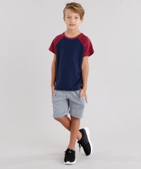 Camiseta-Infantil-Raglan-Basica-Maga-Curta-Gola-Redonda-em-Algodao---Sustentavel-Azul-Marinho-9036530-Azul_Marinho_3