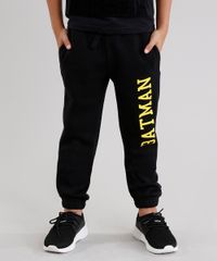 Calca-Infantil-em-Moletom-Batman-em-Algodao---Sustentavel-Preta-8838771-Preto_1