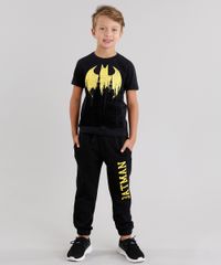 Calca-Infantil-em-Moletom-Batman-em-Algodao---Sustentavel-Preta-8838771-Preto_3