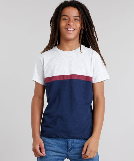 Camiseta-Infantil-com-Recorte-Manga-Curta-Gola-Careca-Azul-Marinho-9037277-Azul_Marinho_1