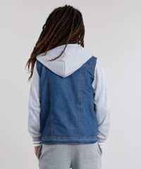 Jaqueta-Jeans-Infantil-com-Moletom-Sobreposicao-com-Capuz-Azul-Escuro-8872320-Azul_Escuro_2
