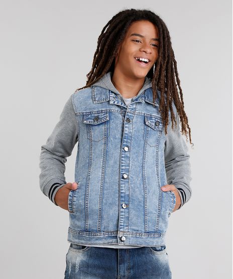 Jaqueta-Jeans-Infantil-com-Moletom-Sobreposicao-com-Capuz-Azul-Claro-8872320-Azul_Claro_1