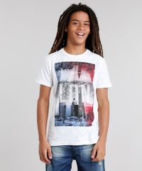 Camiseta-Infantil-Flame--LDN-Kingdom--Manga-Curta-Gola-Careca-Branca-9031421-Branco_1