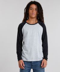 Camiseta-Infantil-Gola-Careca-Manga-Longa-Raglan-Botone--Cinza-Mescla-9033834-Cinza_Mescla_1