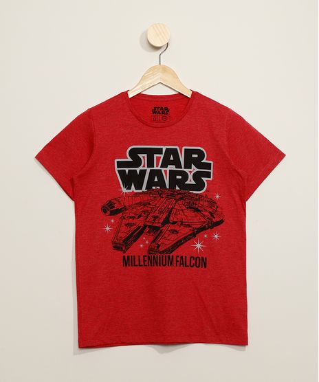 Camiseta-Juvenil-Millennium-Falcon-Star-Wars-Manga-Curta-Vermelha-9973318-Vermelho_1