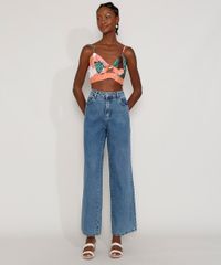 Top-Cropped-Feminino-Estampado-de-Folhagem-com-No-Alca-Fina-Decote-V-Rosa-9978363-Rosa_3