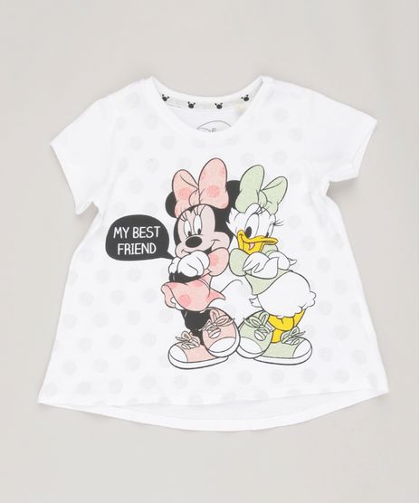 Blusa-Infantil-Minnie-e-Margarida-Manga-Curta-Decote-Redondo-em-Algodao---Sustentavel-Off-White-9135170-Off_White_1