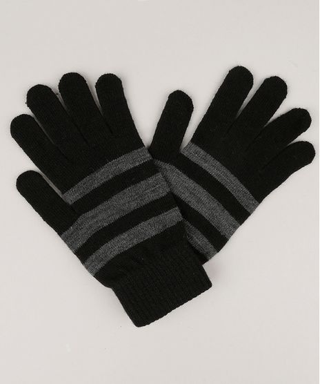 Luva-Masculina-com-Listras-Preta-8905878-Preto_1
