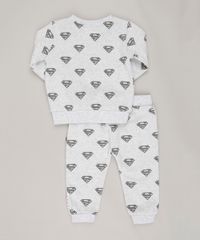 Conjunto-Infantil-Super-Homem-Estampado-de-Blusao---Calca-em-Moletom-Cinza-Mescla-Claro-8909806-Cinza_Mescla_Claro_2