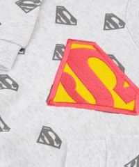 Conjunto-Infantil-Super-Homem-Estampado-de-Blusao---Calca-em-Moletom-Cinza-Mescla-Claro-8909806-Cinza_Mescla_Claro_4