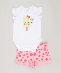 Conjunto-Infantil-de-Body-com-Babado-Sem-Manga---Short-em-Moletom-Estampado-de-Poa-Rosa-9064368-Rosa_1