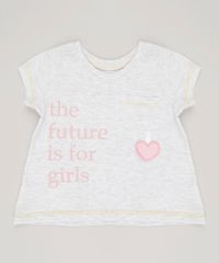 Blusa-Infantil-Interativa--The-Future--Manga-Curta-Decote-Redondo-Cinza-Mescla-9030144-Cinza_Mescla_1