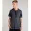 Camiseta-Masculina-Longa-com-Capuz-e-Bolso-Manga-Curta-Cinza-Mescla-Escuro-8438904-Cinza_Mescla_Escuro_1