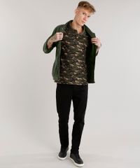 Polo-Masculina-Estampada-Camuflada-em-Piquet-Manga-Curta-Verde-Militar-8701914-Verde_Militar_3