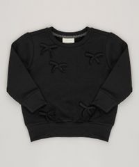 Blusao-Infantil-em-Moletom-com-Lacos-Manga-Longa-Decote-Redondo-Preto-9030150-Preto_1