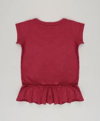 Blusa-Infantil-com-Babado-e-Paete-Manga-Curta-Decote-Redondo-em-Algodao---Sustentavel-Vinho-9043771-Vinho_2