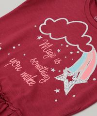 Blusa-Infantil-com-Babado-e-Paete-Manga-Curta-Decote-Redondo-em-Algodao---Sustentavel-Vinho-9043771-Vinho_4