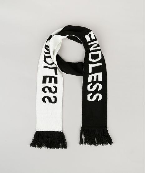 Cachecol-Masculino-em-Trico--Endless--Preto-8903255-Preto_1