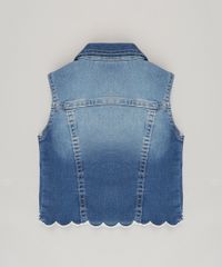 Colete-Jeans-Infantil-com-Bordado-em-Algodao---Sustentavel-Azul-Medio-9071168-Azul_Medio_2
