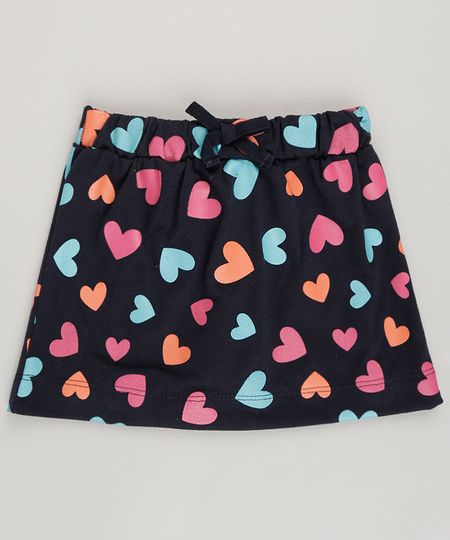 Saia-Infantil-Estampada-de-Coracoes-Azul-Marinho-9040779-Azul_Marinho_1