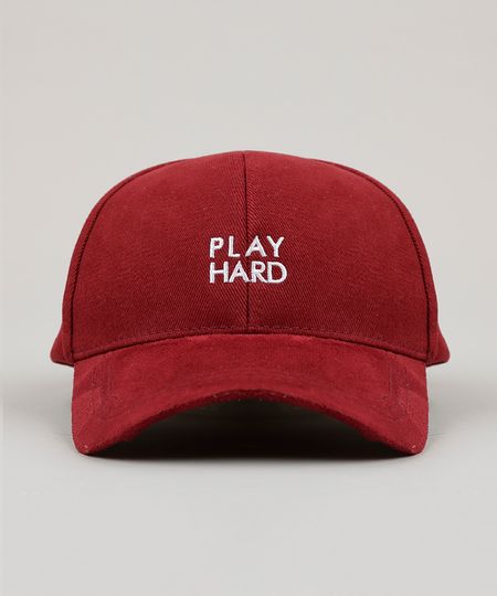 Bone-Masculino--Play-Hard--com-Suede-Vinho-9008176-Vinho_1
