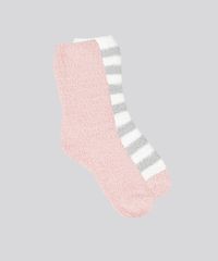 Kit-de-2-Meias-Femininas-de-Inverno-Felpuda-Multicor-8900263-Multicor_1