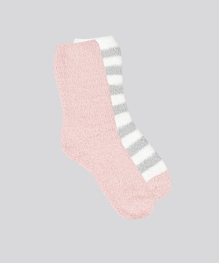 Kit-de-2-Meias-Femininas-de-Inverno-Felpuda-Multicor-8900263-Multicor_1