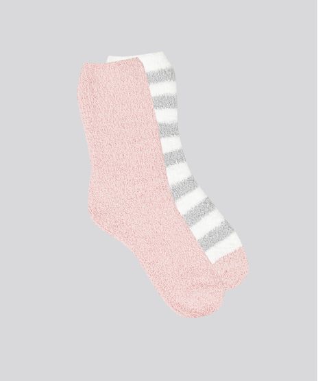 Kit-de-2-Meias-Femininas-de-Inverno-Felpuda-Multicor-8900263-Multicor_1