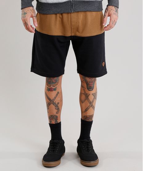 Bermuda-Masculina-em-Moletom-Marrom-8998190-Marrom_1