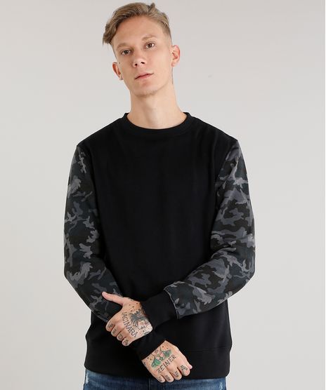 Blusao-Masculino-em-Moletom-Manga-Longa-Camuflada-Preto-8830150-Preto_1