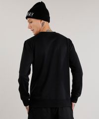 Blusao-Masculino-em-Moletom-com-Bordado--Tigre--Manga-Longa-Preto-8852538-Preto_2