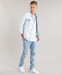 Camiseta-Masculina-com-Recortes-Manga-Curta-Gola-Redonda-Cinza-Mescla-Claro-9079163-Cinza_Mescla_Claro_3