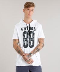 Camiseta-Masculina-Longa--88-Future--com-Capuz-e-Bolso-Manga-Curta-Branca-9123496-Branco_1