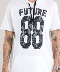 Camiseta-Masculina-Longa--88-Future--com-Capuz-e-Bolso-Manga-Curta-Branca-9123496-Branco_4