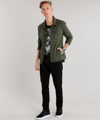 Jaqueta-Masculina-Trucker-Manga-Longa-Verde-Militar-8301498-Verde_Militar_3