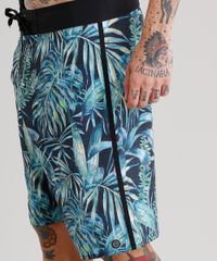 Bermuda-Surf-Masculina-Estampada-de-Folhagens-Preta-9064344-Preto_4