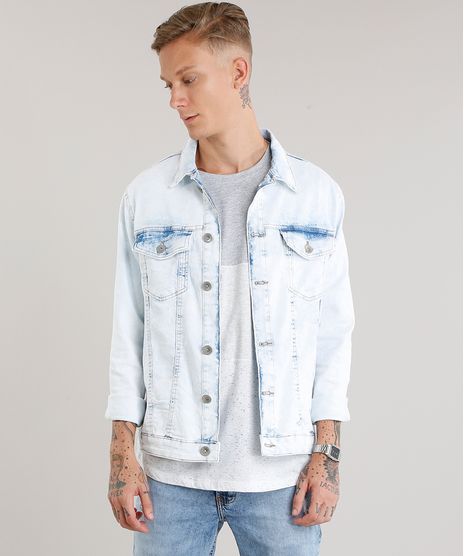 Jaqueta-Masculina-Jeans-Marmorizada-Manga-Longa-Azul-Claro-9047829-Azul_Claro_1