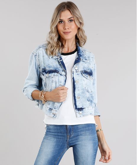 Jaqueta-Jeans-Feminina-Cropped-com-Aviamentos-Manga-Longa-Azul-Claro-9011127-Azul_Claro_1