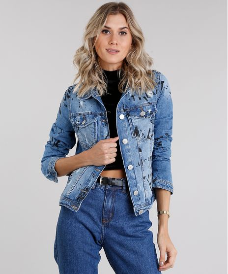 Jaqueta-Jeans-Feminina-Destroyed-com-Estampa-Manga-Longa-Azul-Medio-9006263-Azul_Medio_1